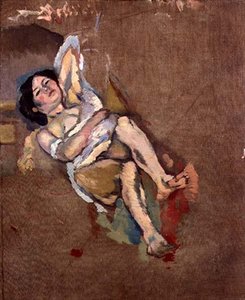 The Limousin Woman, ca. 1908 (olje på lerret) av Jules Pascin