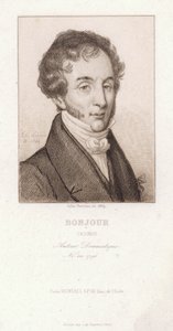 Casimir Bonjour , fransk dramatiker (gravering) av Jules Porreau