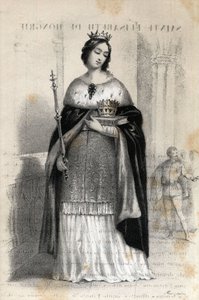 Portrett av den hellige Elizabeth av Ungarn (1207 - 1231)