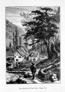 Eiendommen til Friend Fritz - i "The Friend Fritz", av Erckmann-Chatrian, ill. av Théophile Schuler