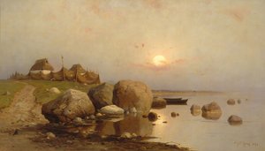 En fiskerlandsby, 1892