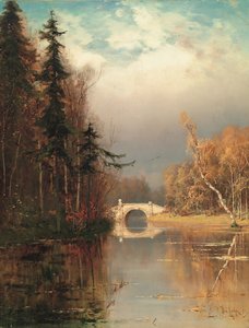 Park om høsten, 1893 av Juli Julievich Klever