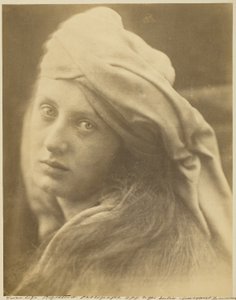 En studie av Beatrice Cenci av Julia Margaret Cameron