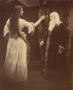Vivien og Merlin, 1874. av Julia Margaret Cameron