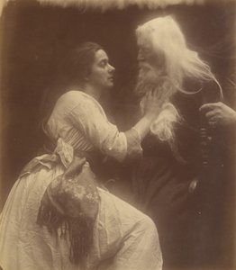 Vivien og Merlin, september 1874. av Julia Margaret Cameron