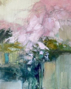 Myke, rosa blomster
