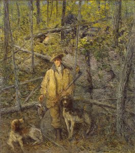 Jeger og hunder, 1912.