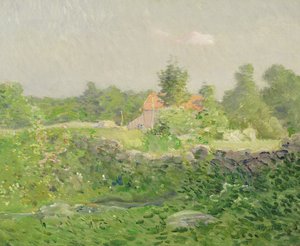 Landskap og gård, ca. 1895 (olje på lerret) av Julian Alden Weir