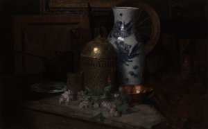 Stilleben i studio av Julian Alden Weir