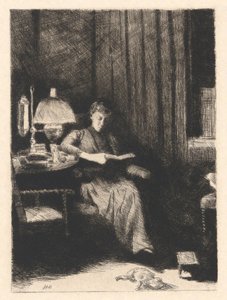 Kveldslampen av Julian Alden Weir