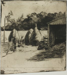 Høstakkene av Julian Alden Weir