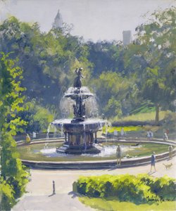Bethesda-fontenen, Central Park, 1996 av Julian Barrow