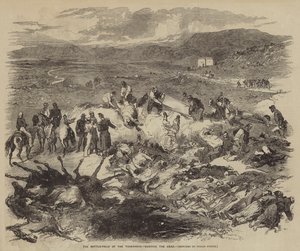The Battle-Field of the Tchernaya, begraver de døde av Julian Portch