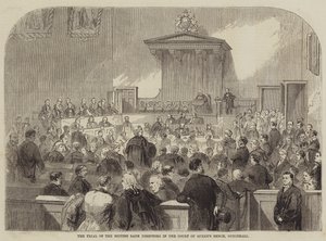 Rettssaken mot de britiske bankdirektørene i Court of Queens Bench, Guildhall av Julian Portch