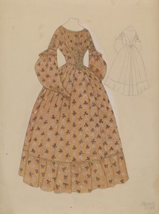 Kjole, c. 1937. av Julie C Brush
