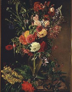 Blomster i en glassvase