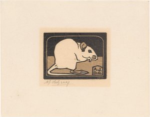 Sittende mus av Julie de Graag (signed by artist)