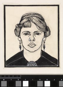 Portret van een vrouw, van voren   1389353   no       norwegian Successfully Translated  Original: Yellow-headed Blackbird, Female Blackbird, and Female Cape May Warbler Translat: Yellow-headed Blackbird, Female Blackbird, and Female Cape May Warbler 12405