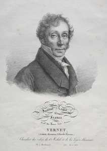 Carl Vernet, c. 1825. av Julien Leopold Boilly