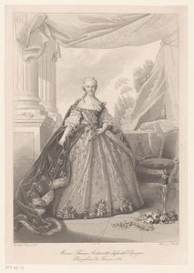 Portrett av Maria Theresia van Bourbon Marie Thérèse Antoinette Infanta fra Spania (tittel på objekt) av Julien Leopold Boilly