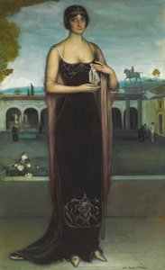 Portrett av Adela Carboné 1890-1960, ca. 1911. av Julio Romero de Torres