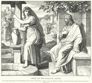 Kristus og kvinnen i Samaria (gravering)
