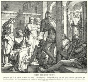 Peter Denieth Christ (gravering) av Julius (after) Schnorr von Carolsfeld