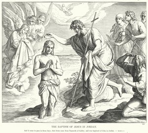 Jesu dåp i Jordan (gravering)