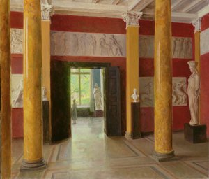 The Hall of Columns i den gamle delen av Hamburg Kunsthalle, 1928