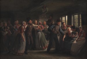 En countrydans i Hedebo-distriktet, Sjælland