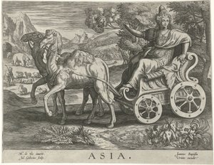 Asia Asia (tittel på objekt) De fire kontinentene (serietittel) av Julius Goltzius