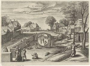 januar Ianvarivs (tittel på objekt) De tolv månedene (serietittel) av Julius Goltzius
