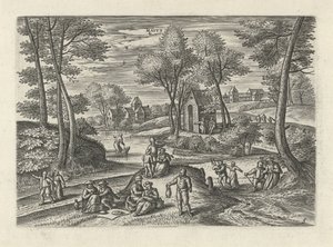 Kan Maivs (tittel på objekt) De tolv månedene (serietittel) av Julius Goltzius