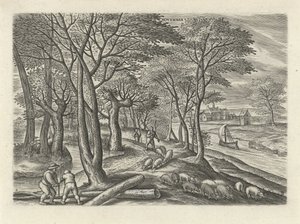 november (tittel på objekt) De tolv månedene (serietittel) av Julius Goltzius