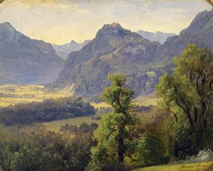 Inndalen nær Brannenburg av Julius Lange