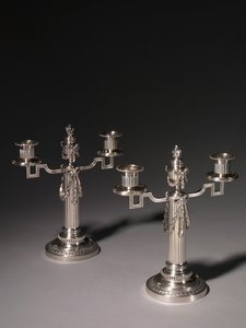 Lysestake, firma av Peter Carl Fabergé av Julius Rappoport