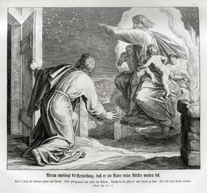 Abraham vil bli far til mange nasjoner, 1. Mosebok av Julius Schnorr von Carolsfeld