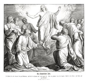 Kristi himmelfart, Lukasevangeliet av Julius Schnorr von Carolsfeld