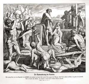 Kains liv i Nod etter hans eksil, 1. Mosebok av Julius Schnorr von Carolsfeld