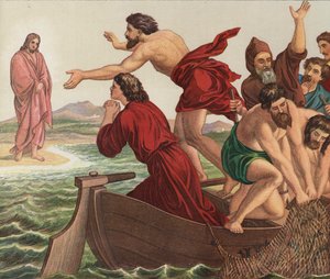 Kristus viser seg ved Tiberiassjøen av Julius Schnorr von Carolsfeld