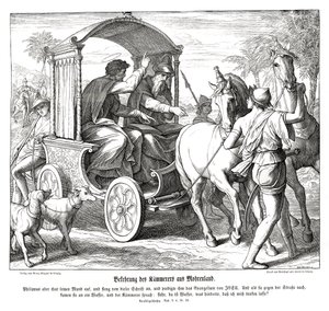 Omvendelse av kammerherren, Apostlenes gjerninger av Julius Schnorr von Carolsfeld