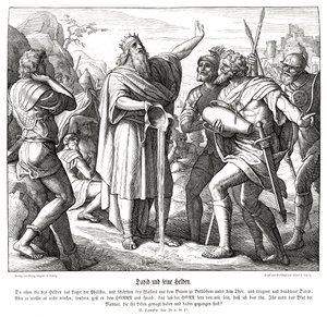 David og de tre mektene, 2. Samuel av Julius Schnorr von Carolsfeld