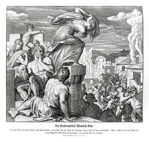 Abimeleks død, dommere av Julius Schnorr von Carolsfeld