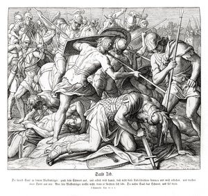 Death of Saul av Julius Schnorr von Carolsfeld