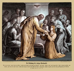Eukaristien, Matteusevangeliet av Julius Schnorr von Carolsfeld