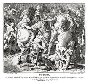 Akabs fall av Julius Schnorr von Carolsfeld