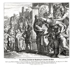 Fall of Jerusalem, 2 Kings av Julius Schnorr von Carolsfeld