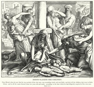 Herodes dreper barna av Julius Schnorr von Carolsfeld