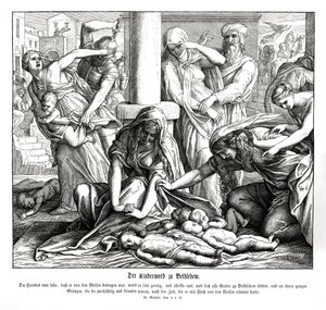 Herodes dreper barna, Matteusevangeliet av Julius Schnorr von Carolsfeld