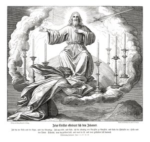 Jesus Kristus åpenbarer seg for Johannes, Åpenbaringen av Julius Schnorr von Carolsfeld